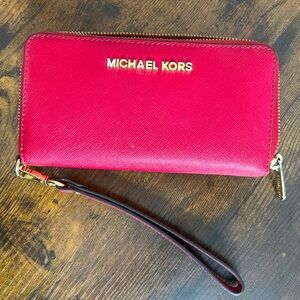 Michael Kors Red Wristlet